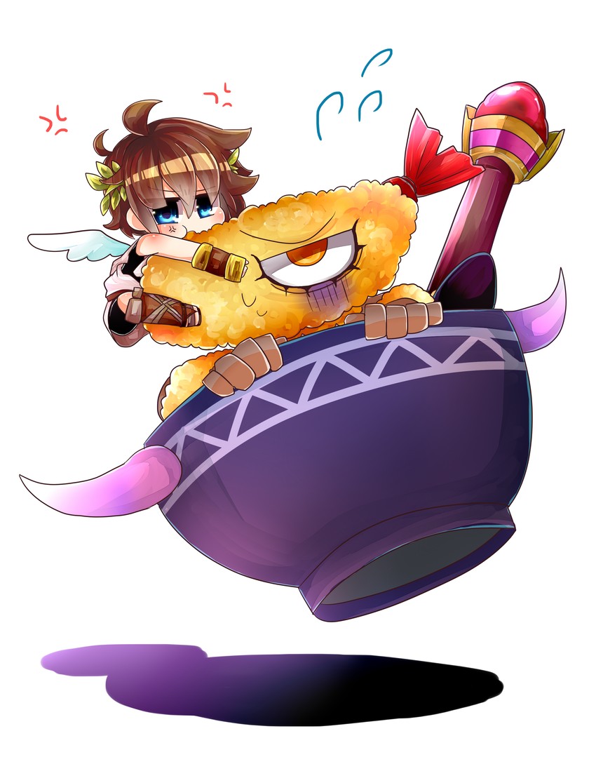 pit and tempura wizard (kid icarus and 1 more) drawn by otemoto_hashira