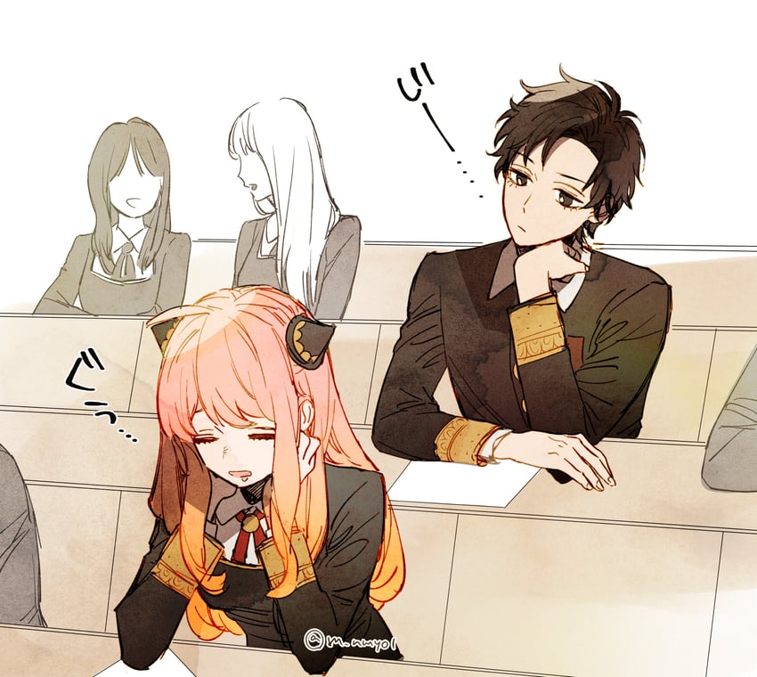 anya and damian desmond (spy x family) drawn by hinamori_(m_nmy01)