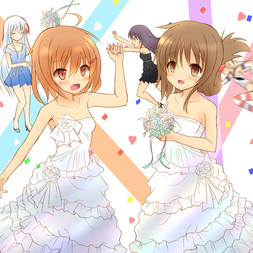shimakaze, hibiki, inazuma, ikazuchi, and akatsuki (kantai collection) drawn by tenjou_ryuka