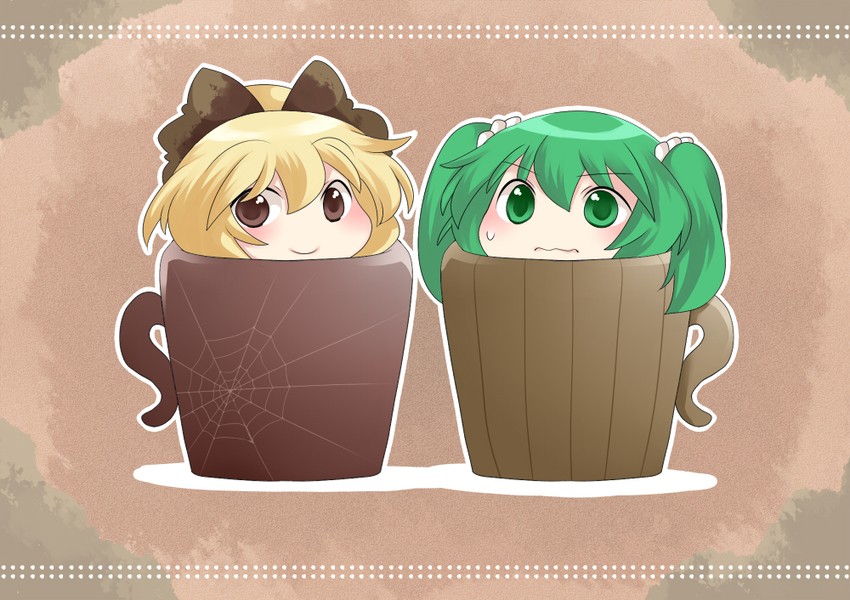 kurodani yamame and kisume (touhou) drawn by hammer_(sunset_beach)