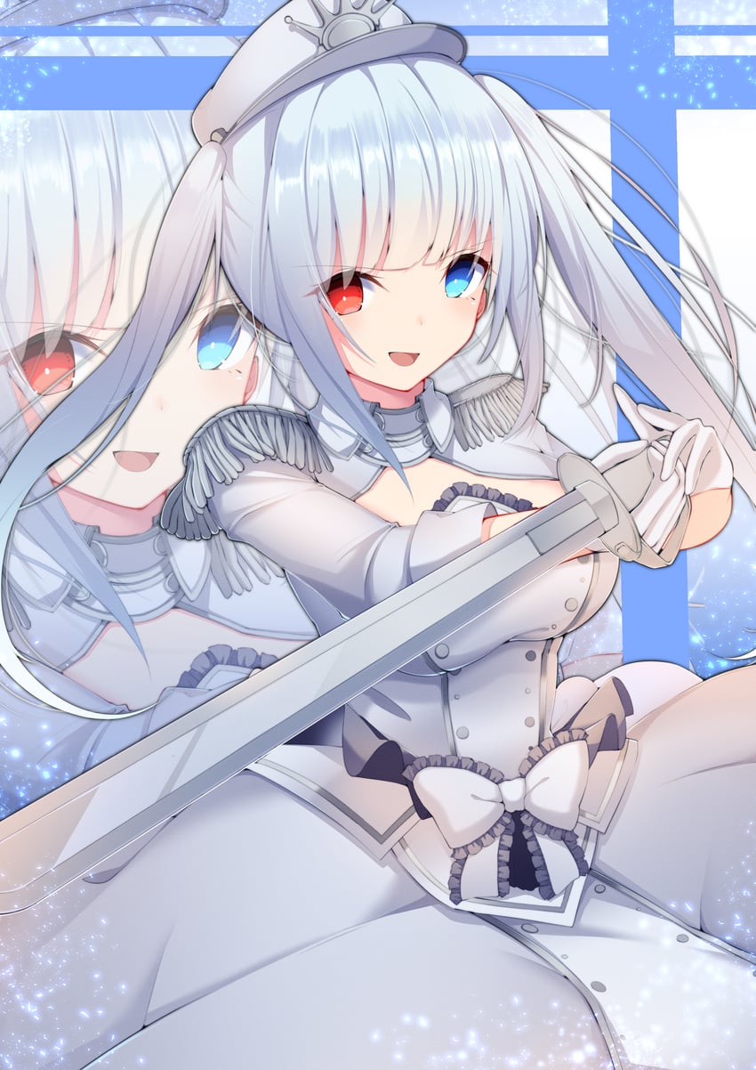 white queen (date a live and 1 more) drawn by jam_(jamjam777)