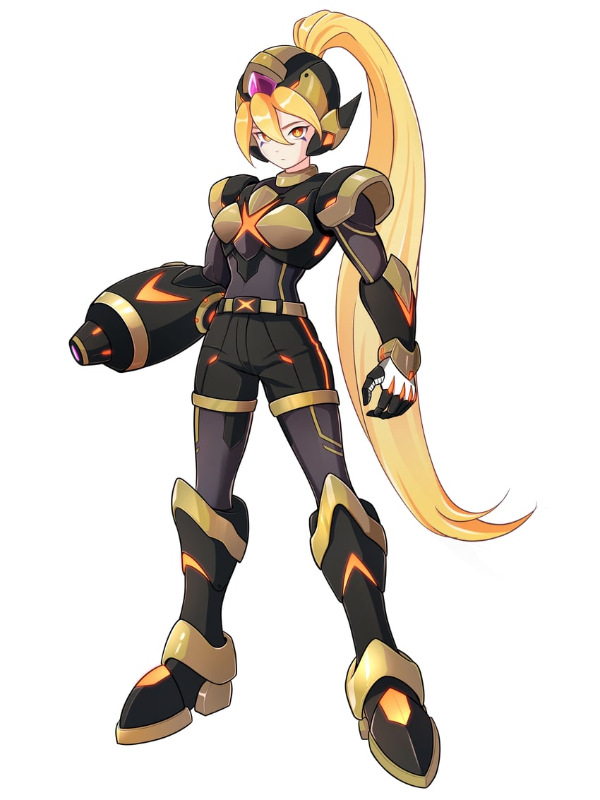 ciel and x-kai (mega man and 4 more) drawn by uta_guipiy