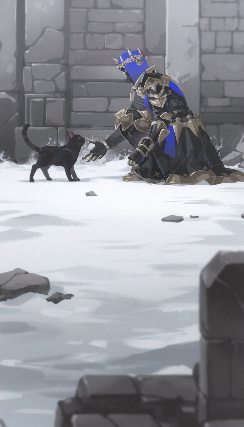 dark knight and fray myste (final fantasy and 1 more) drawn by zmeoow