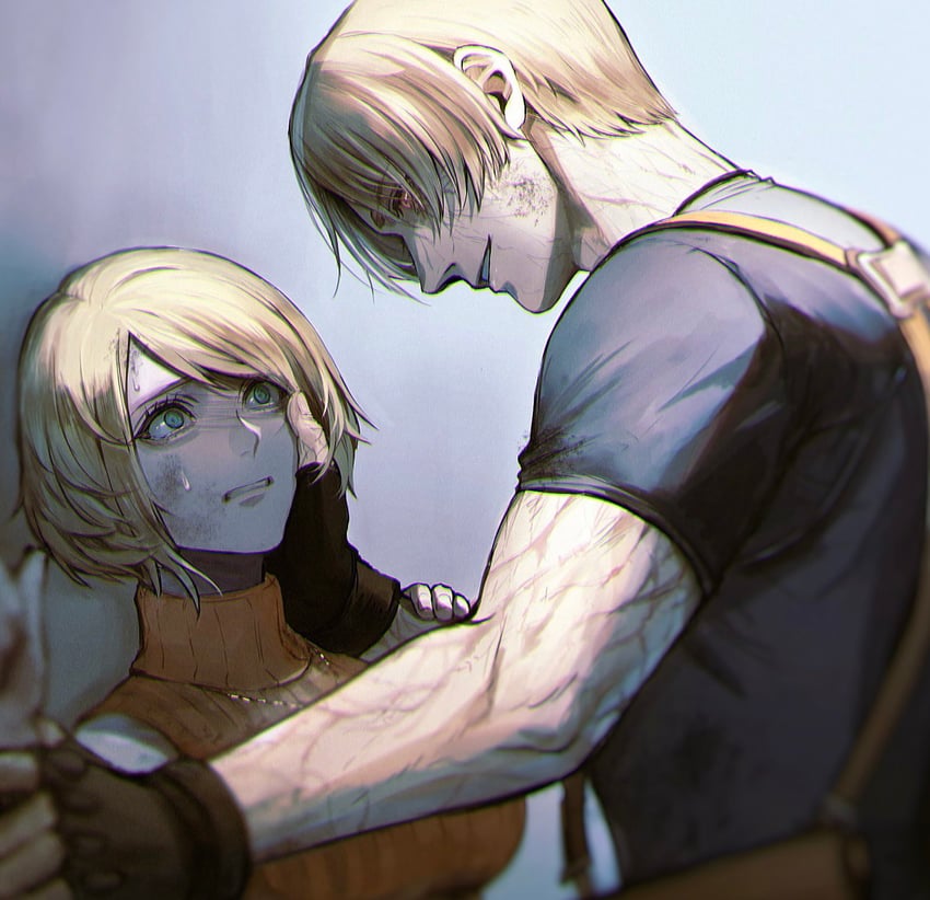 leon s. kennedy and ashley graham (resident evil and 1 more) drawn by 428saaan