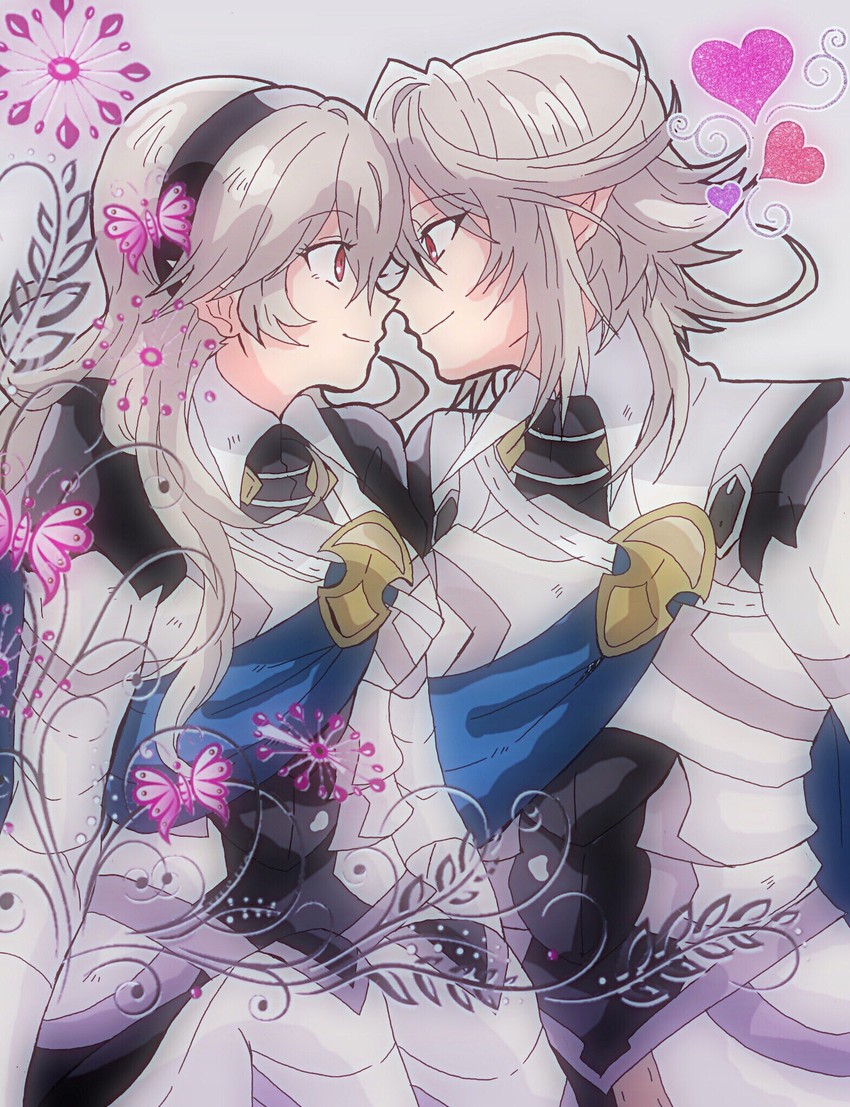 female corrin and male corrin (fire emblem and 1 more) drawn by kiriya_(552260)