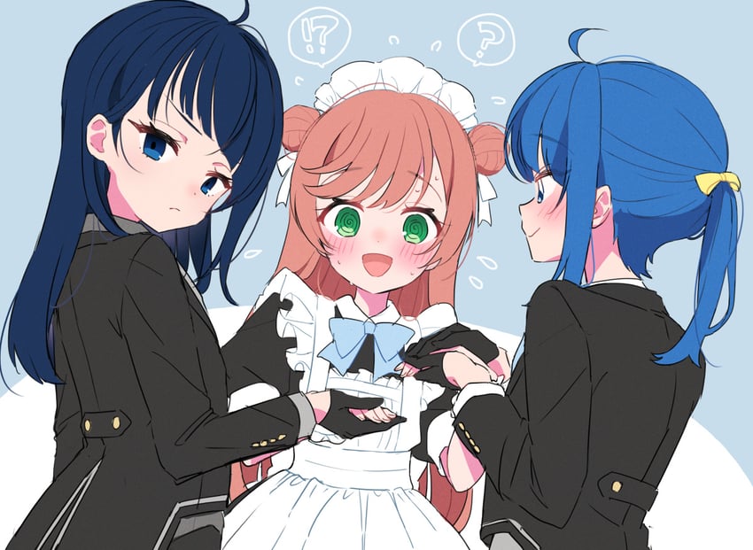 sora harewataru, nijigaoka mashiro, and cure sky (precure and 1 more) drawn by izumi_kirifu