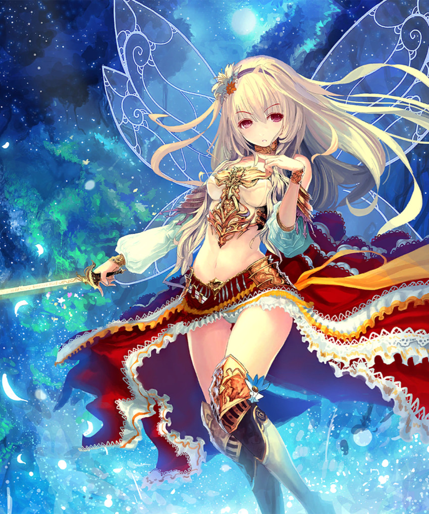 aria (shingeki no bahamut and 1 more) drawn by tachikawa_mushimaro
