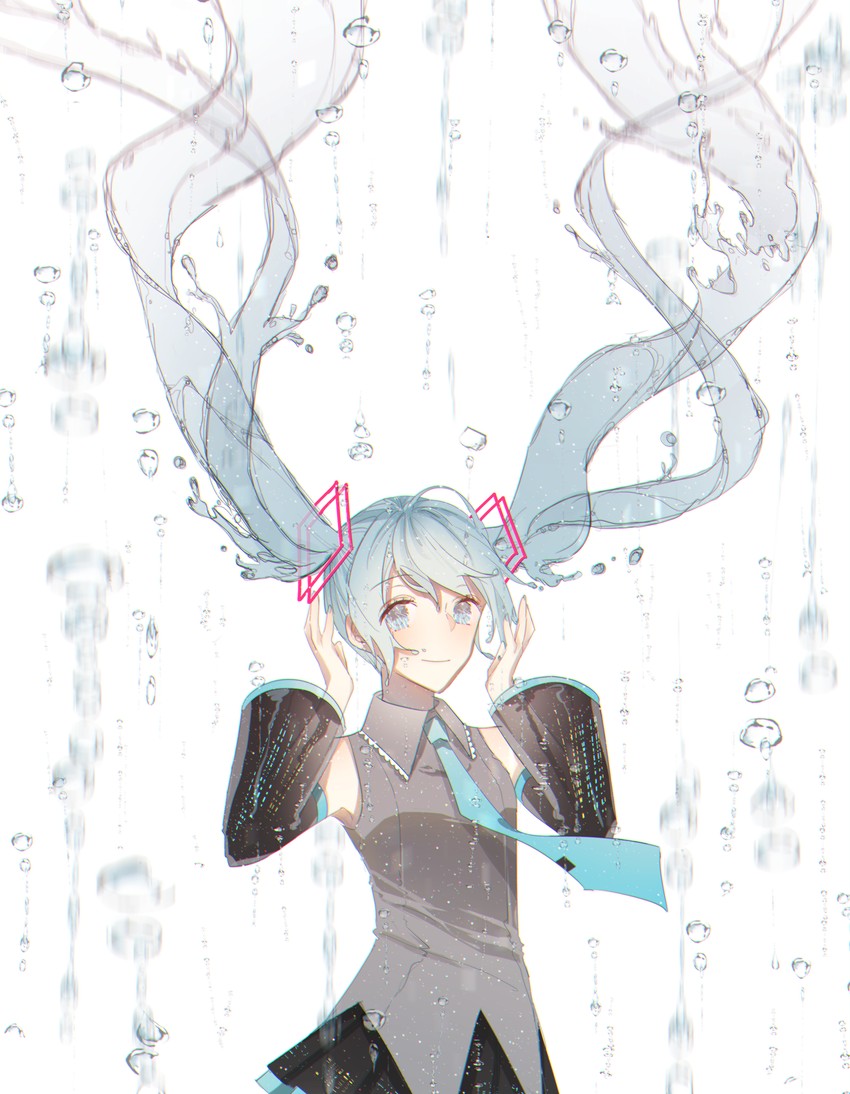 hatsune miku and bottle miku (vocaloid) drawn by re_eva