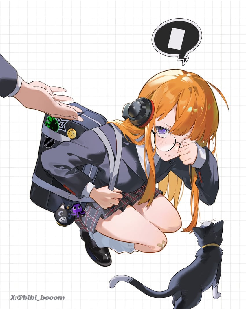 amamiya ren, sakura futaba, and morgana (persona and 1 more) drawn by bibi_booom
