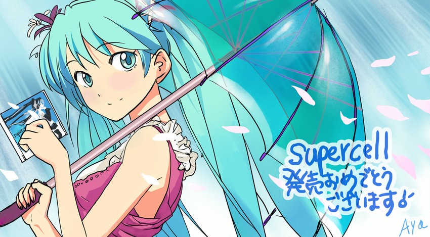 hatsune miku (vocaloid and 1 more) drawn by tsukushi_ayaka
