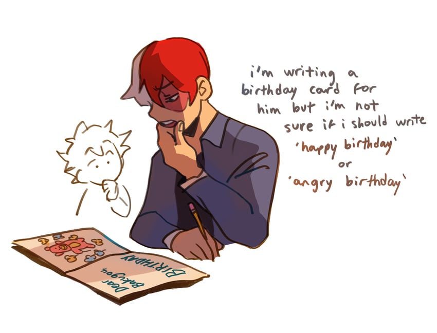 midoriya izuku and todoroki shoto (boku no hero academia) drawn by fenkko