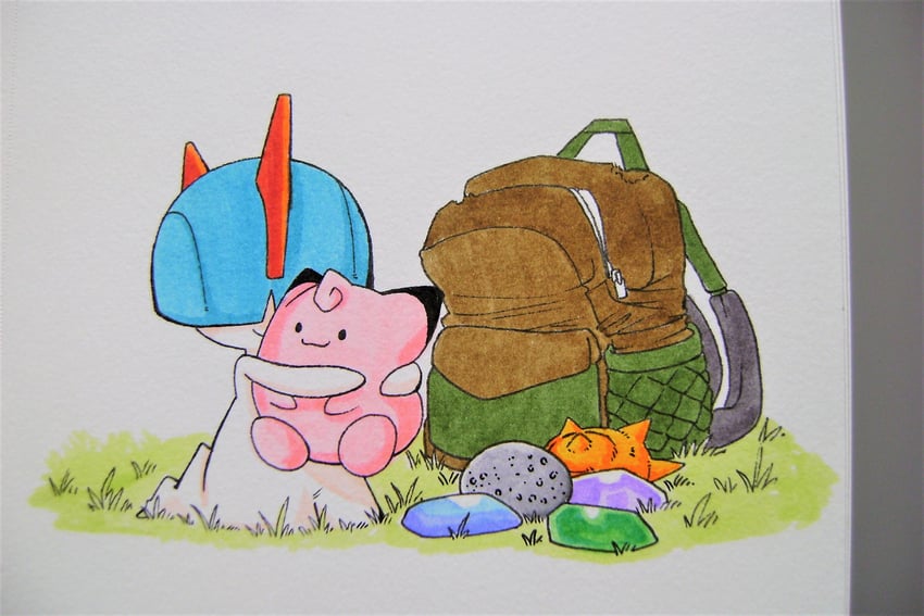 ralts and clefairy (pokemon) drawn by superiordutchsauce