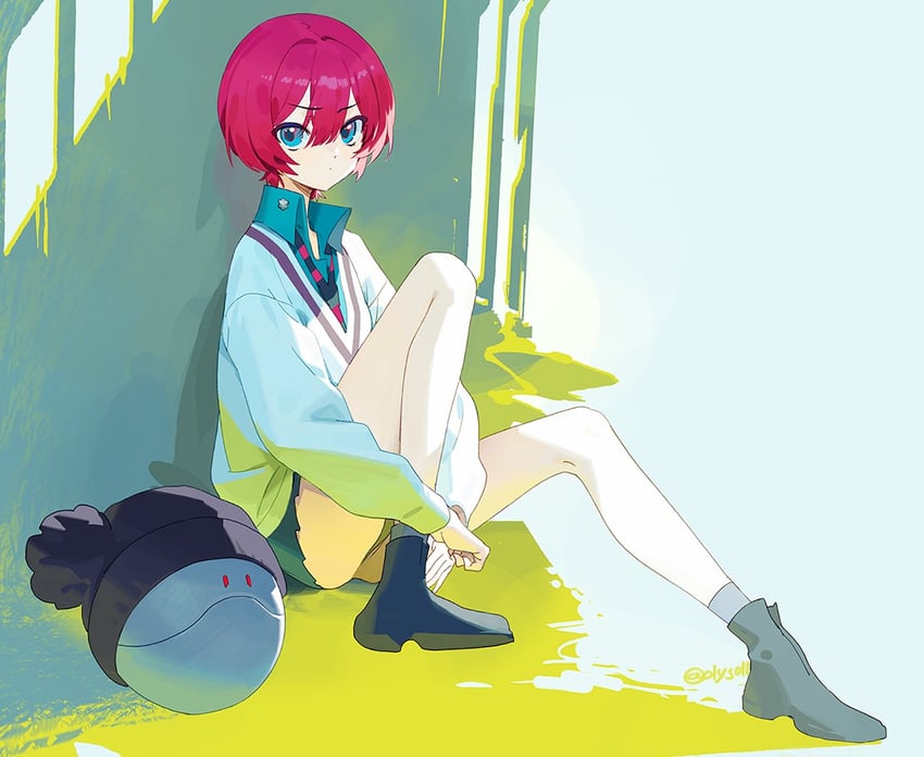 amate yuzuriha and haro (gundam and 1 more) drawn by olys