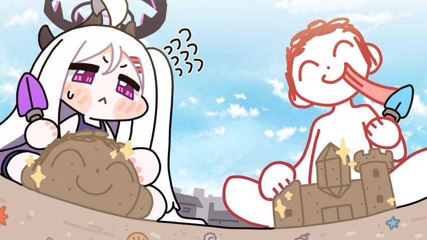 sensei, doodle sensei, and hina (blue archive) drawn by zeroku77