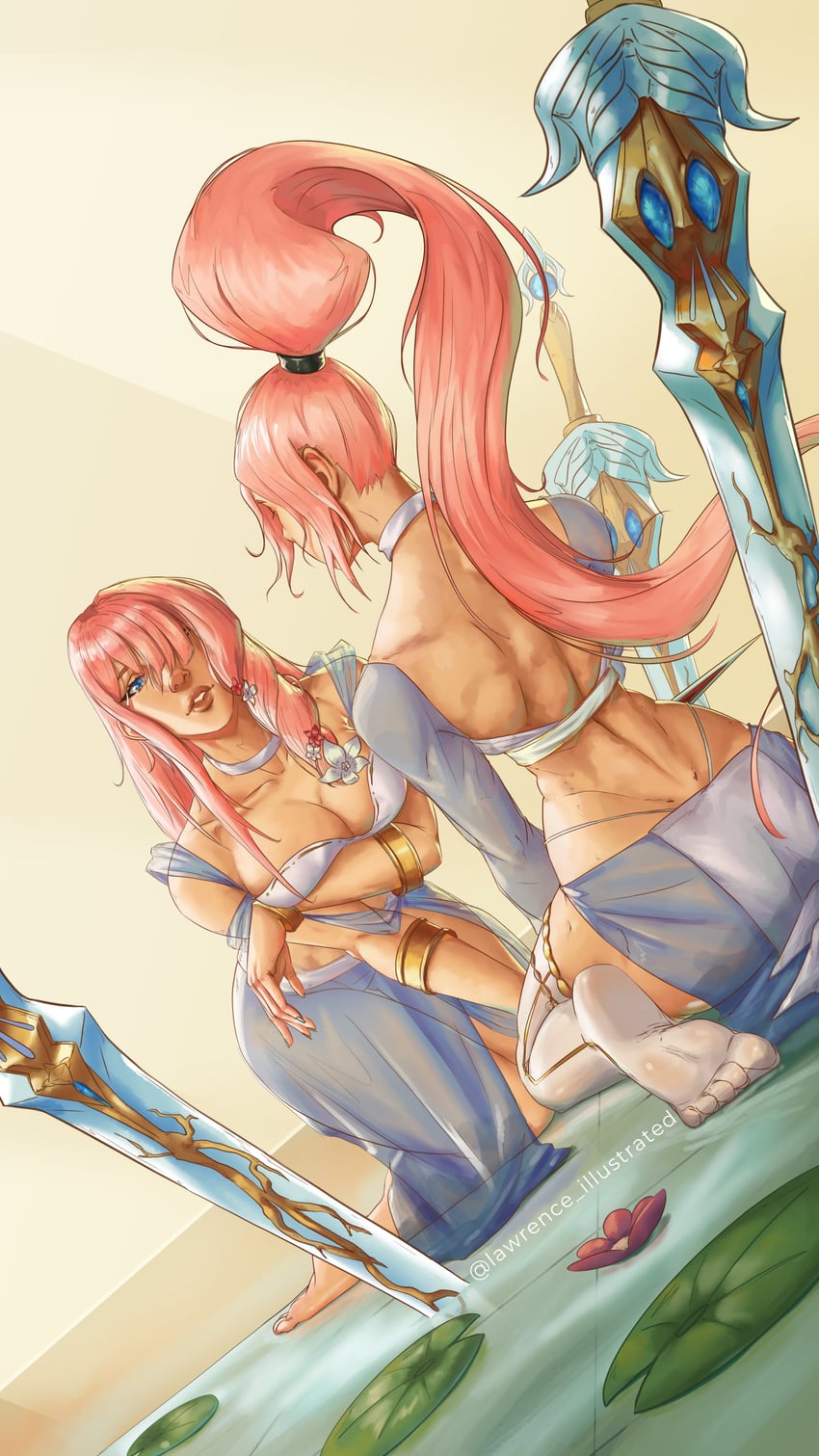 sylvia and rubia (brown dust and 1 more) drawn by lawrenceillust1