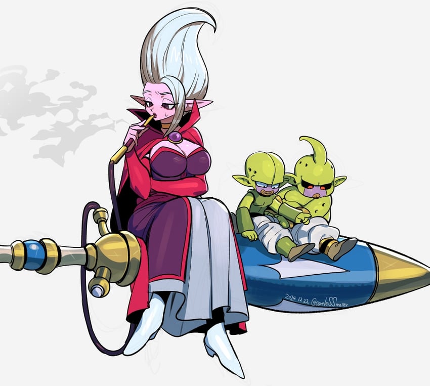 dr. arinsu, majin kuu, and majin duu (dragon ball and 1 more) drawn by nanika_(nnkgh)