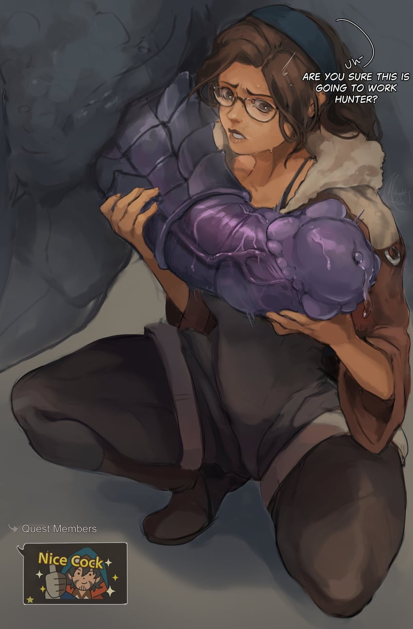 alma and gore magala (monster hunter and 1 more) drawn by midnightteeth