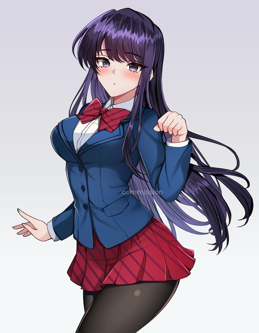 komi shouko (komi-san wa komyushou desu) drawn by jirafuru