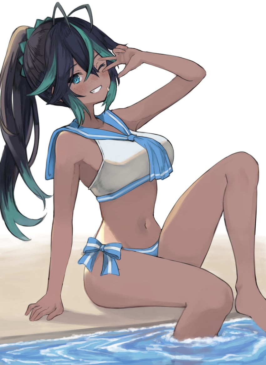 ganaha hibiki (original and 1 more) drawn by kiukoma