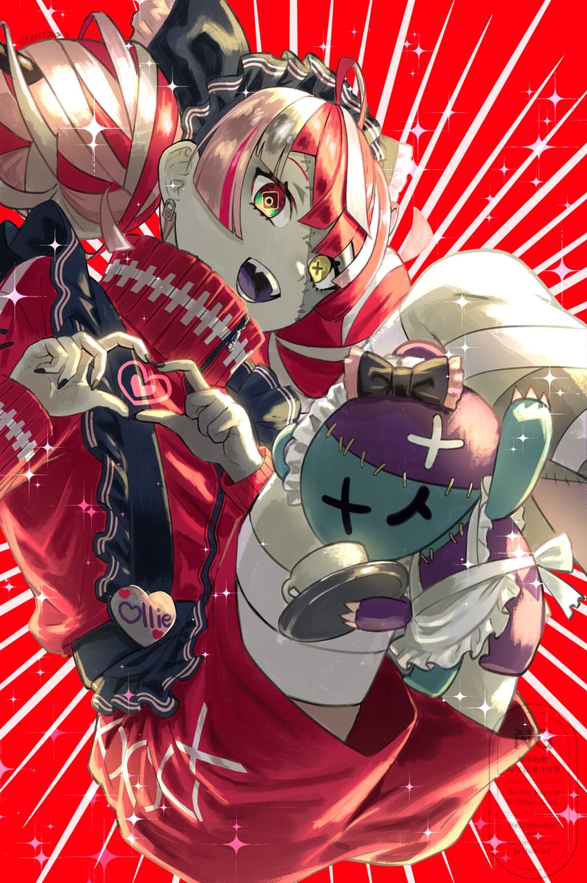 kureiji ollie and udin (hololive and 1 more) drawn by gami_(gami37260414)