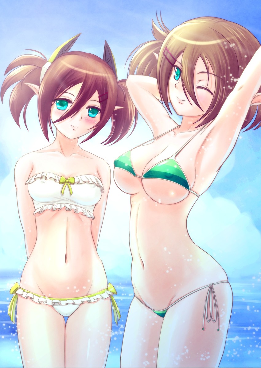 patty and tiea (phantasy star and 1 more) drawn by ryu-akt
