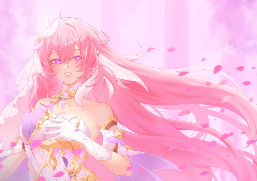 elysia (honkai and 1 more) drawn by seanatta_98