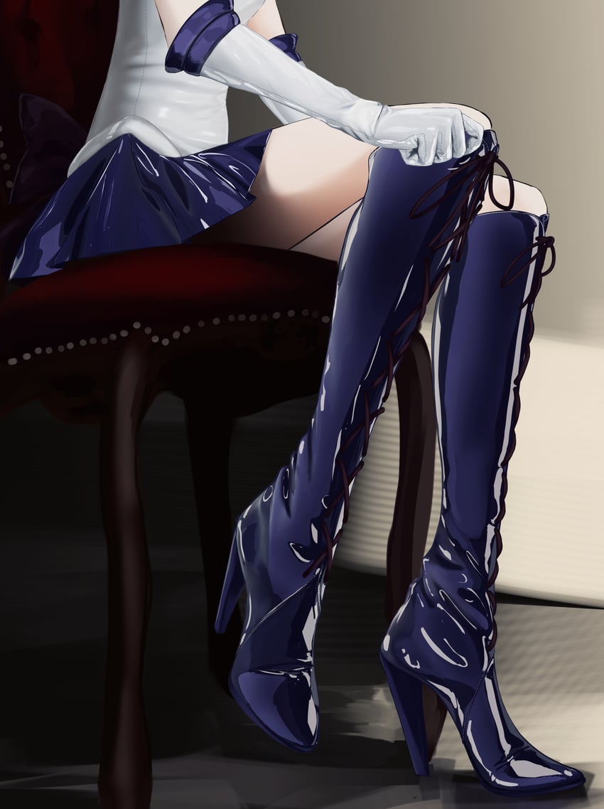 tomoe hotaru and sailor saturn (bishoujo senshi sailor moon) drawn by nashi_(tw_nasi)