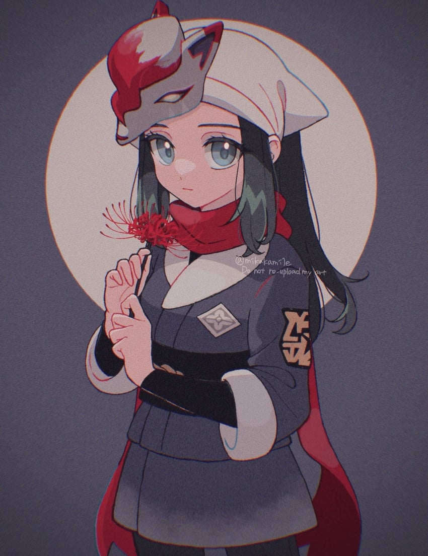 akari and hisuian zoroark (pokemon and 1 more) drawn by mikakami1e