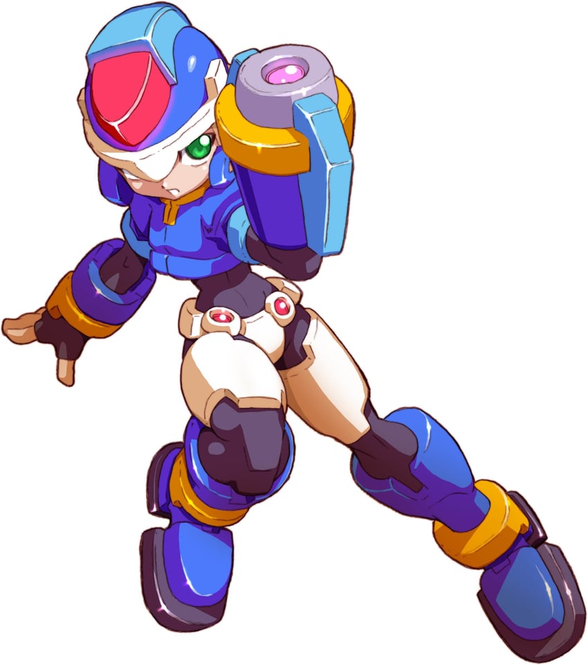 aile and model x (mega man and 1 more) drawn by yabe_makoto
