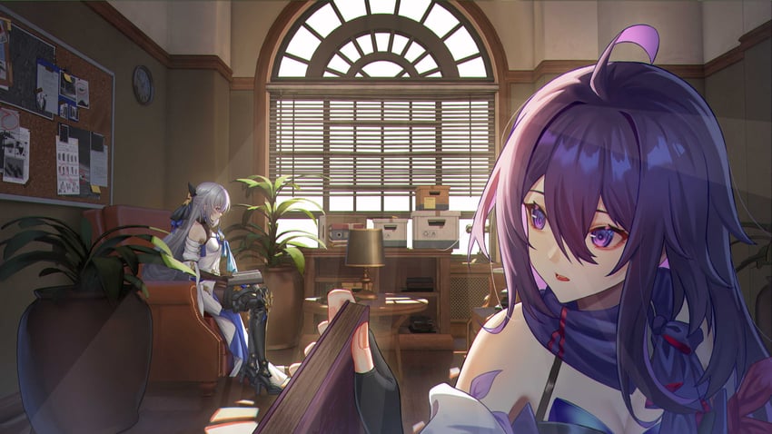 bronya rand and seele (honkai and 1 more) drawn by xian_shui_chang_chong