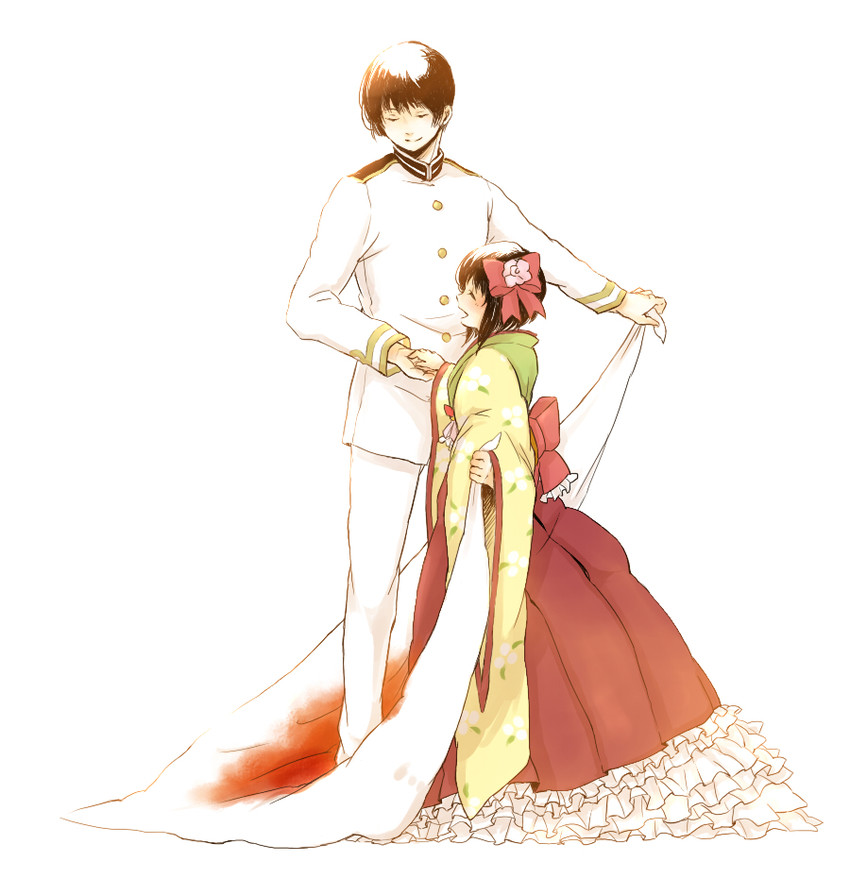 hieda no akyuu and japan (touhou and 1 more) drawn by kono_sanorou