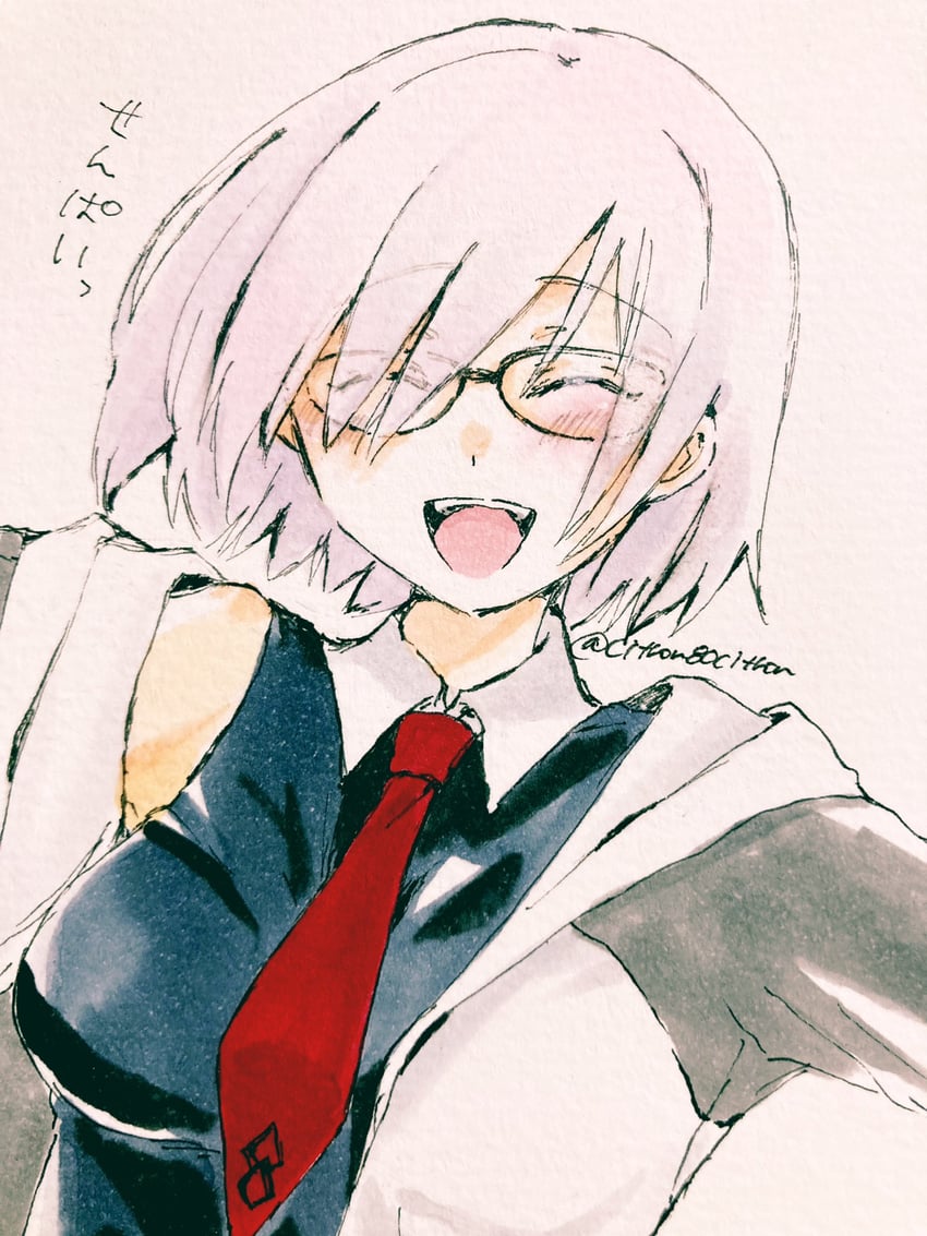 mash kyrielight (fate and 1 more) drawn by citron80citron