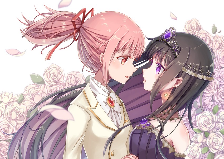 akemi homura and kaname madoka (mahou shoujo madoka magica) drawn by nanahosiryuuki