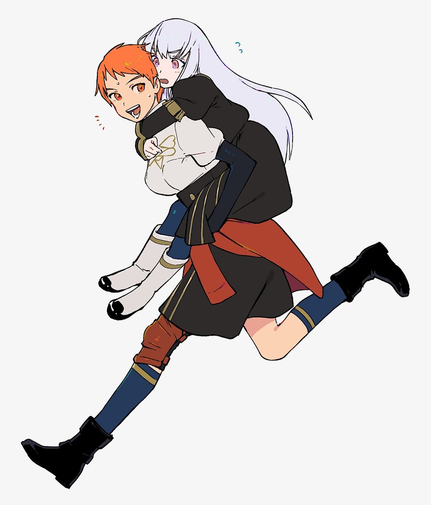 lysithea von ordelia and leonie pinelli (fire emblem and 1 more) drawn by 5plus5