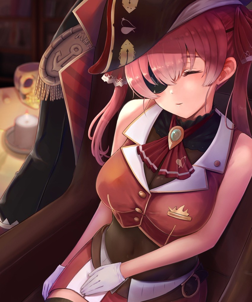 houshou marine (hololive) drawn by izu_(tea_value_lord)
