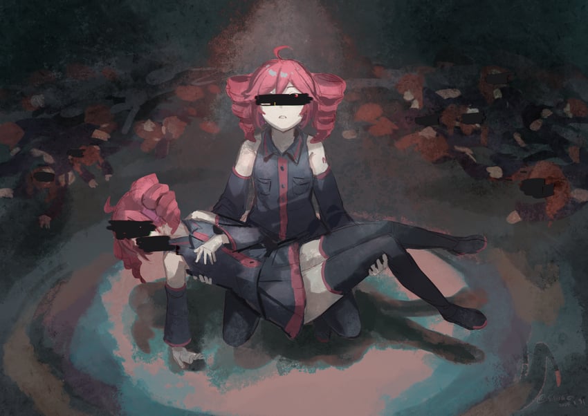 kasane teto (utau and 1 more) drawn by sang_yu_qwq