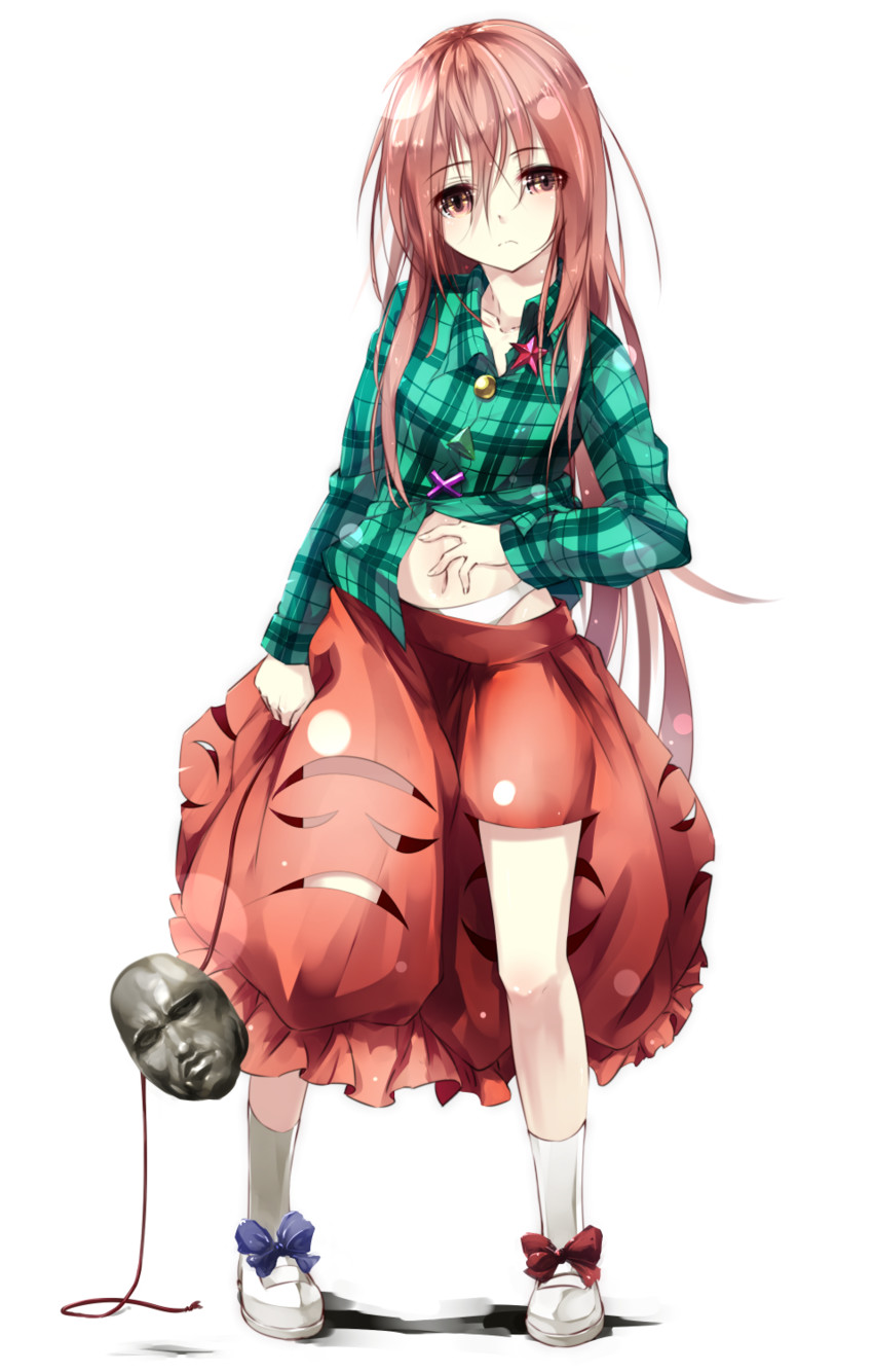 hata no kokoro (touhou) drawn by gorilla_(bun0615)