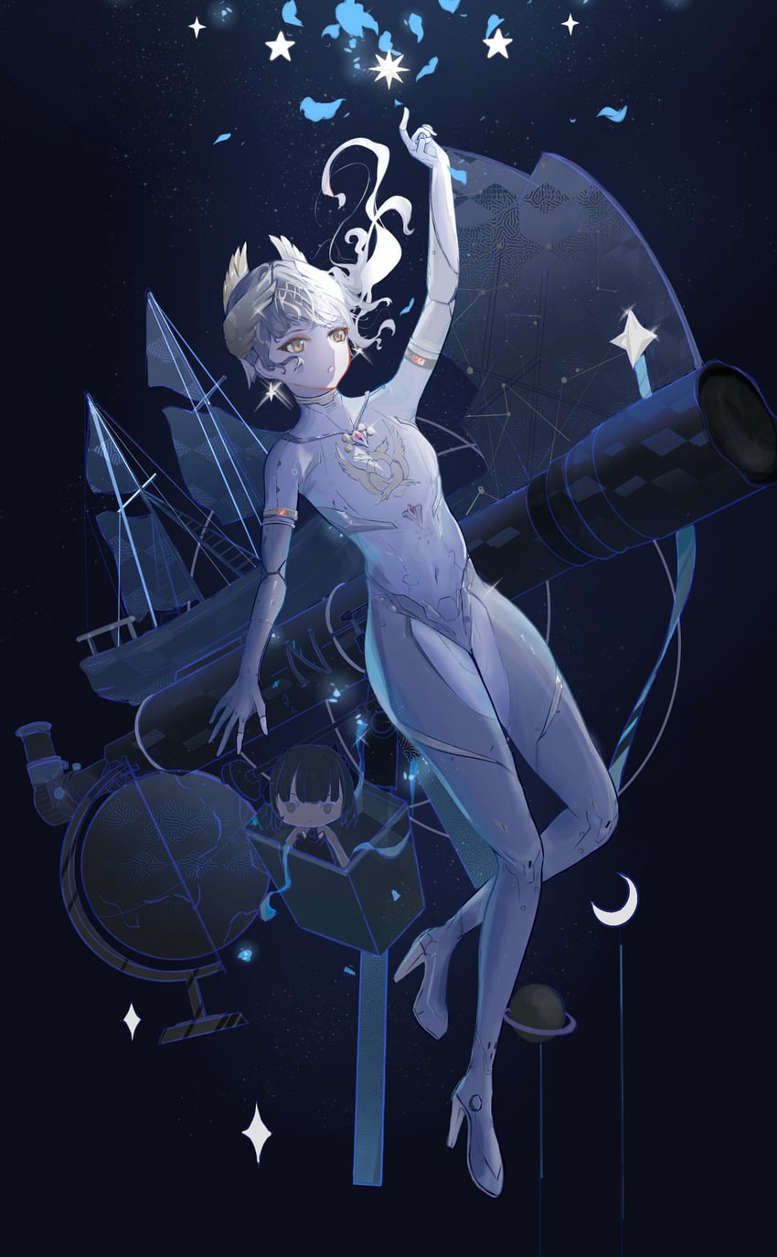 nanami and nanami: starfarer (punishing: gray raven) drawn by yangtze