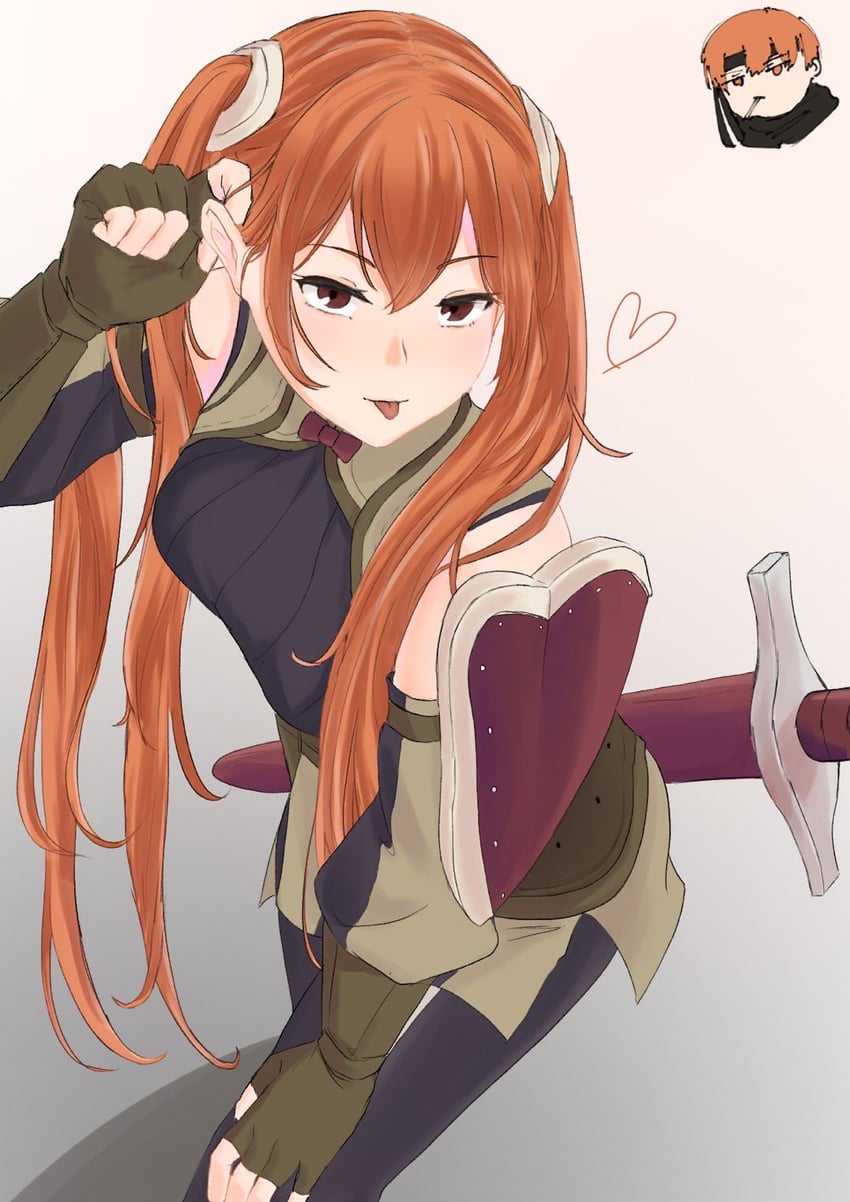 severa and gaius (fire emblem and 1 more) drawn by reshi_fe