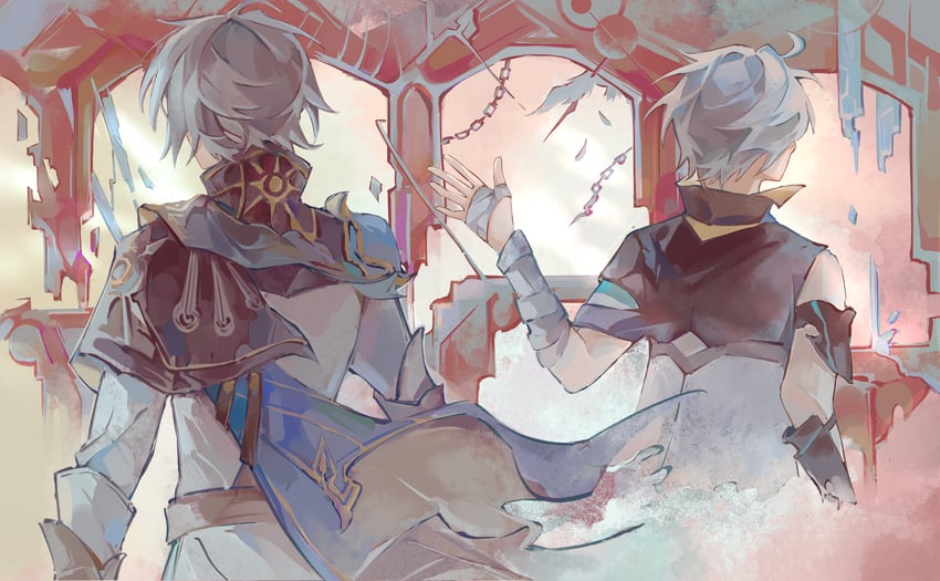 phainon, kevin kaslana, and hino satoshi (honkai and 2 more) drawn by junkreed
