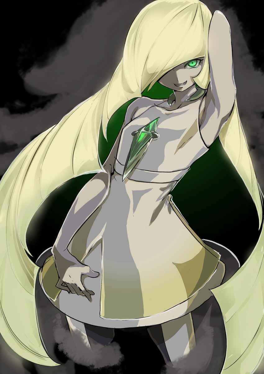 lusamine (pokemon and 1 more) drawn by galbi_(iouytuuyio)