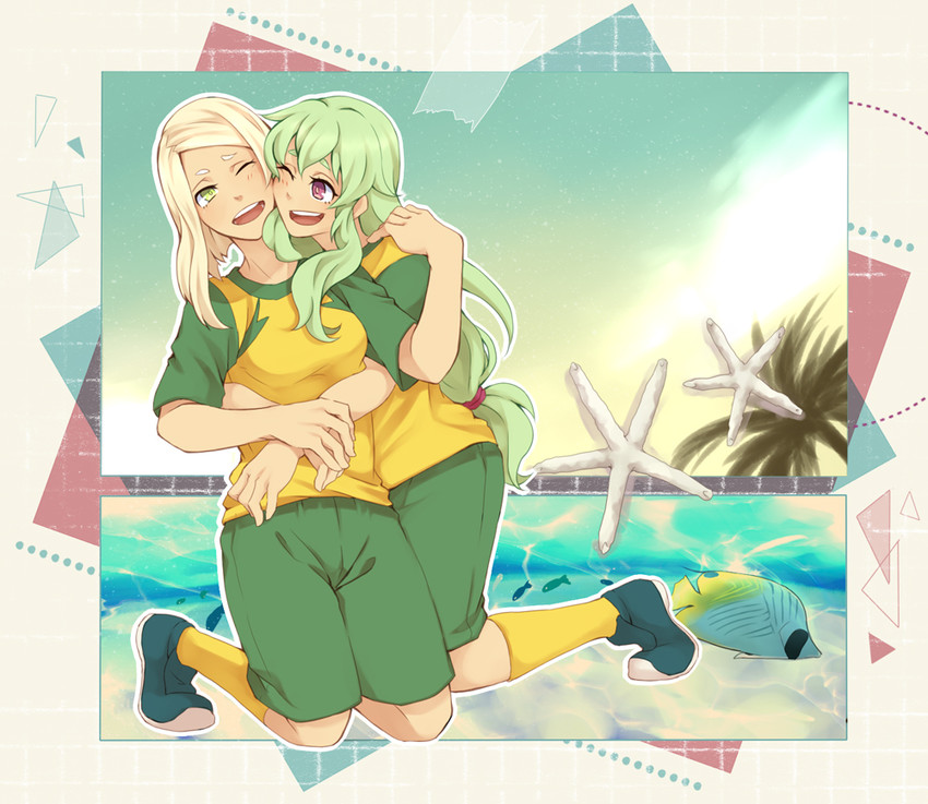 amanda turner and marsha ark (inazuma eleven and 2 more) drawn by ichimei_(00down)
