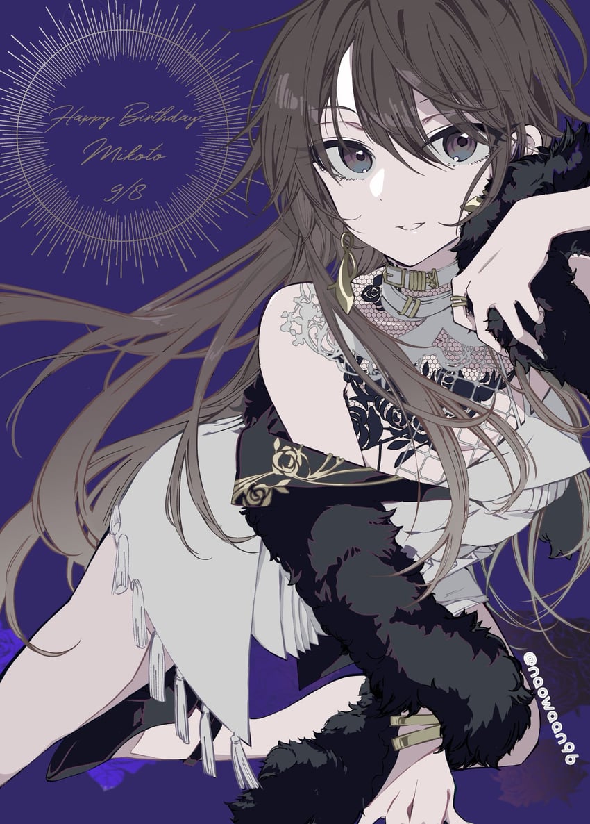aketa mikoto (idolmaster and 1 more) drawn by naowaan96