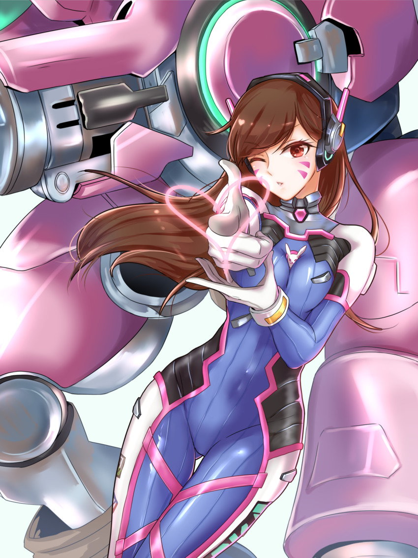 d.va (overwatch and 1 more) drawn by zhangyu_zi