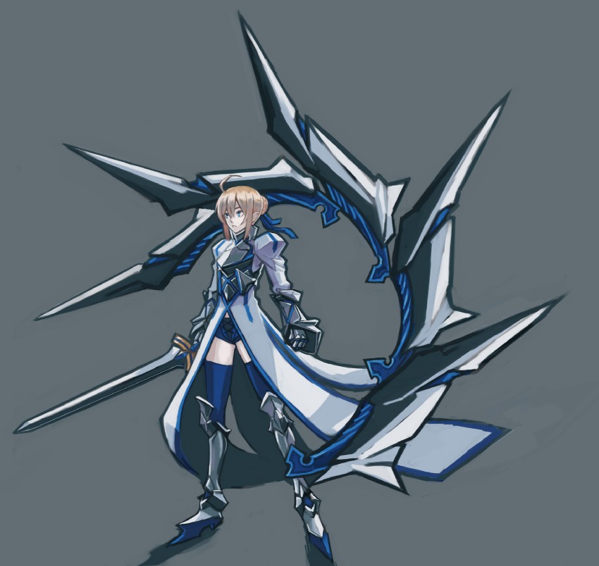 artoria pendragon and saber (fate and 1 more) drawn by utu_(ldnsft)