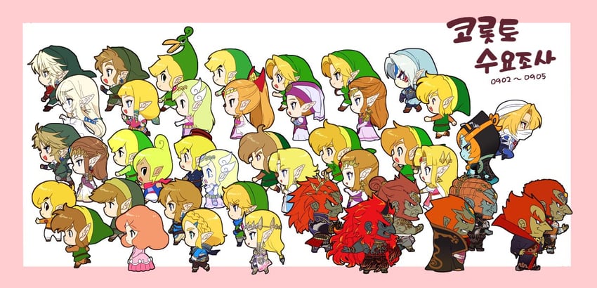 link, princess zelda, midna, toon link, ganondorf, and 7 more (the legend of zelda and 14 more) drawn by tnp