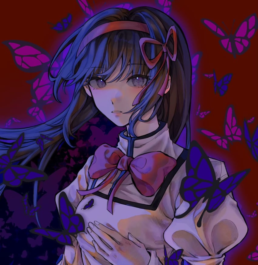 akemi homura (mahou shoujo madoka magica) drawn by huang_qilan
