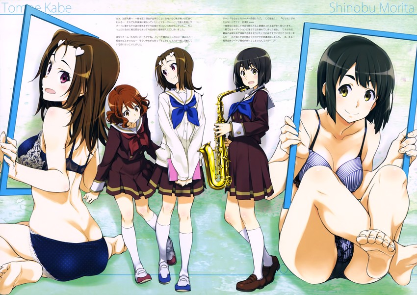 oumae kumiko, kabe tomoe, and morita shinobu (hibike! euphonium) drawn by kurashima_tomoyasu