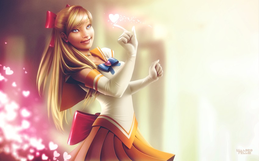 aino minako, sailor venus, and super sailor venus (bishoujo senshi sailor moon) drawn by leandro_franci
