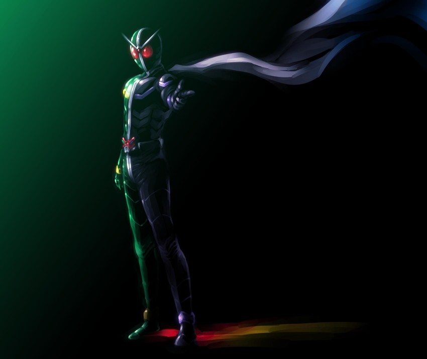 kamen rider double (kamen rider and 1 more) drawn by kato_takuji